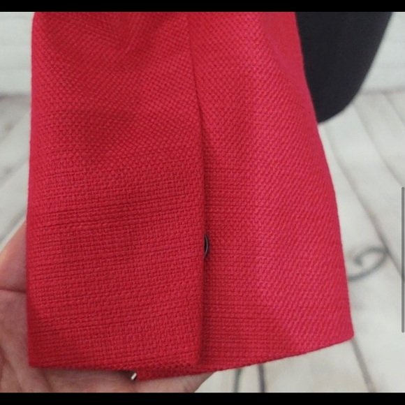Loft Size 6 Fully Lined Red Blazer - Picture 6 of 8
